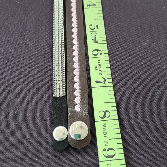 Swarovski Suede Wrap barcelet.  Light grey and/or brown. - Picture 13 of 15